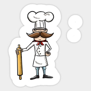 Chef Character Sticker